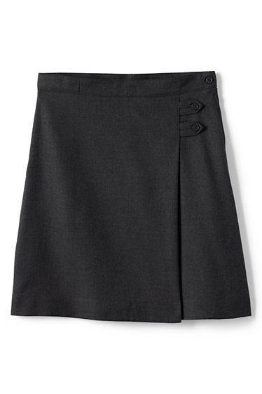 School Uniform Solid A-line Skirt Below the Knee from Lands' End